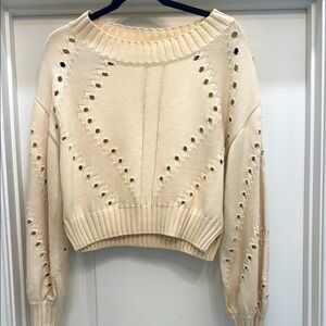 Cleobella Cream Knit Women's Sweater